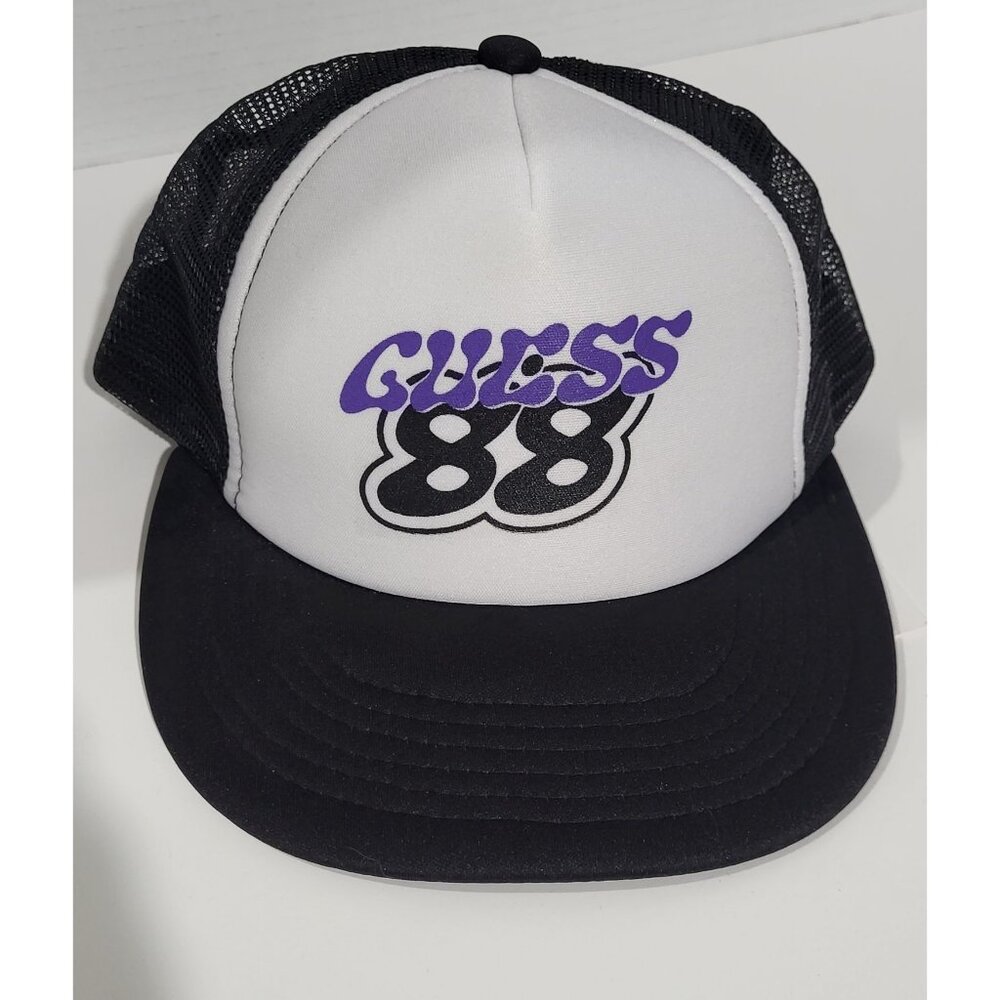 Guess 88 Rising Black Trucker Hat - New With Tags